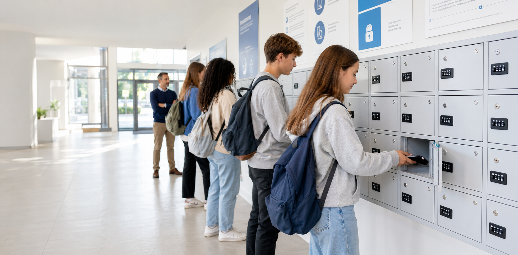 Casiers pour téléphones portables scolaires | Neodis Équipements